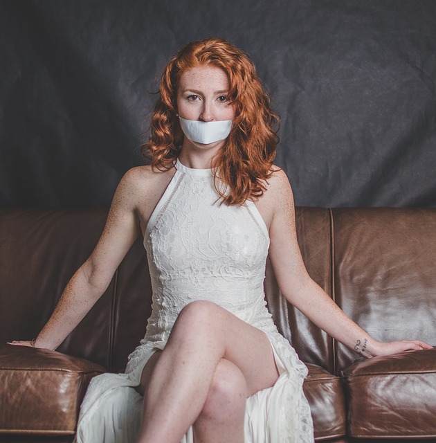 woman, silenced, silence