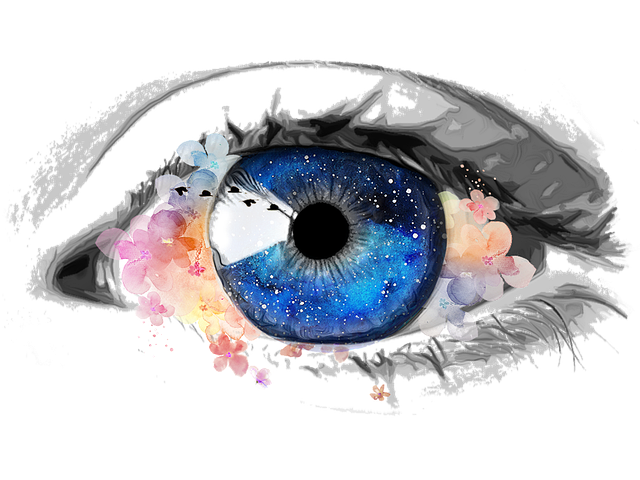 eye, creative, galaxy