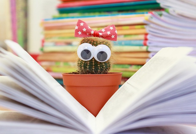 cactus, book, flower