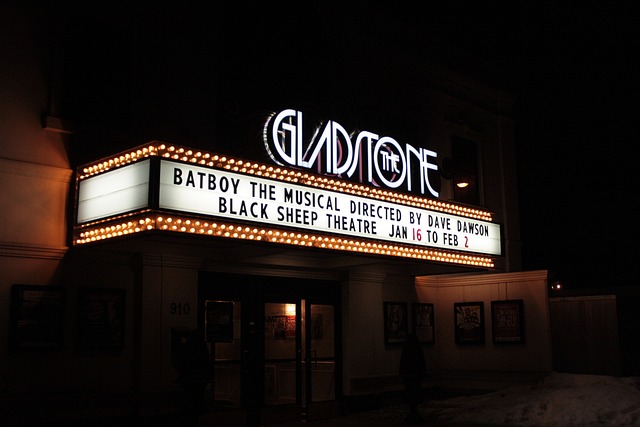 marquee, theatre, theater