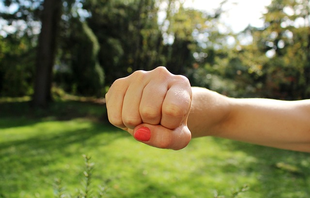 fist bump, anger, hand